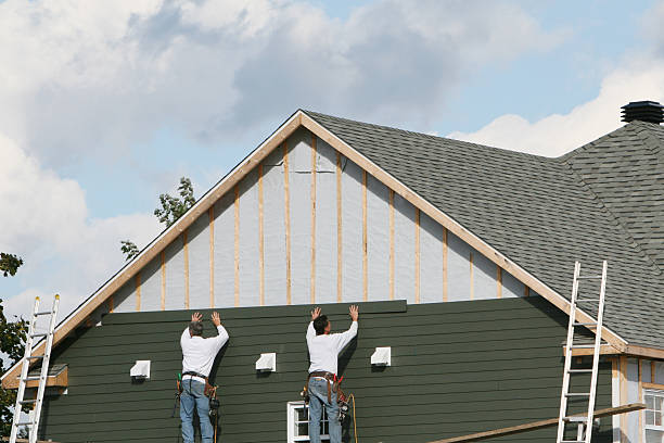 Professional Siding Installation technician working in Morrisville, NC